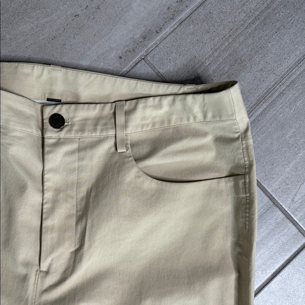 lululemon athletica ABC Slim-Fit Trouser Tan Chinos Straight Leg - Picture 5 of 10